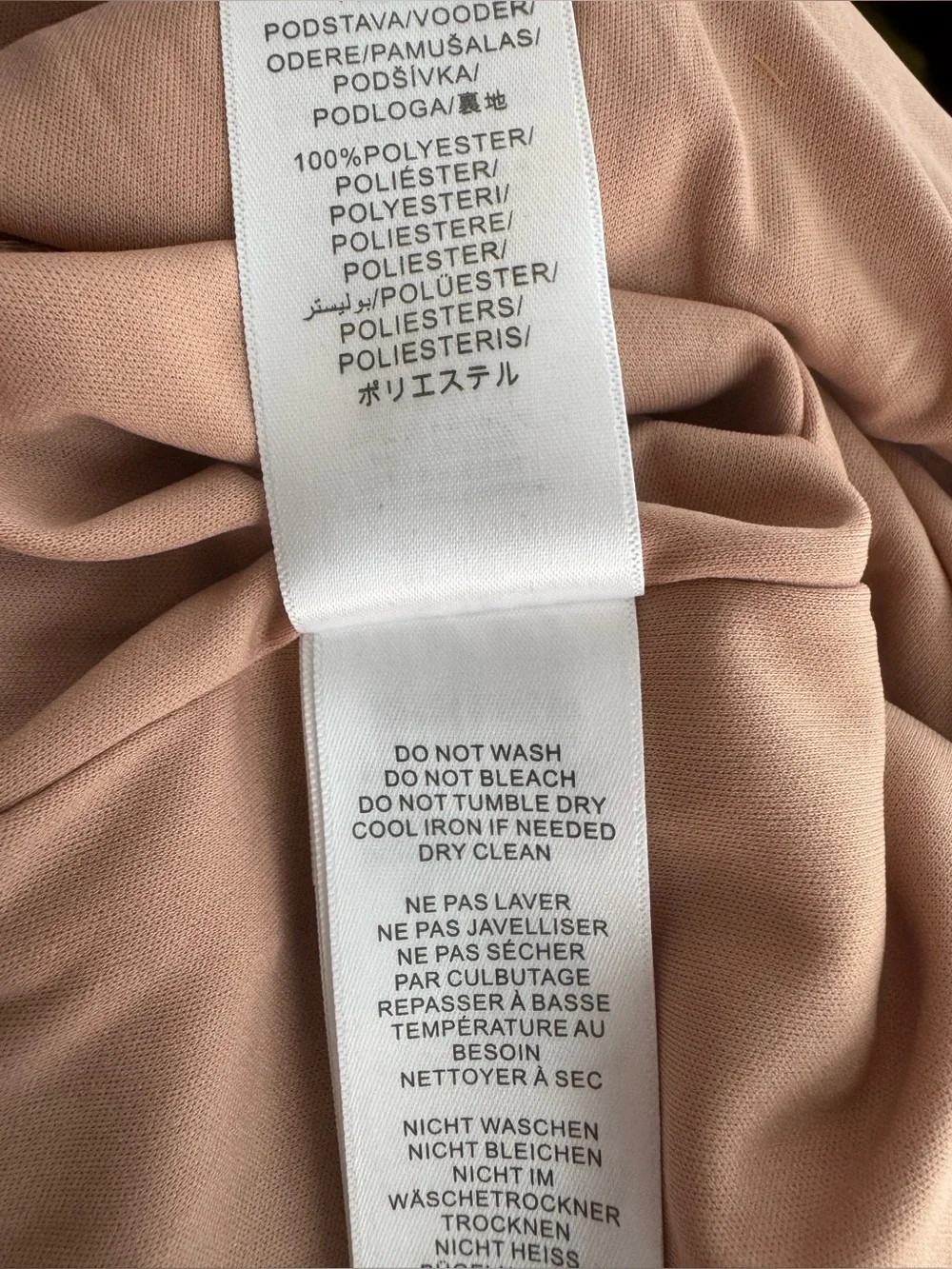 Adrianna Papell Metallic Pleat jumpsuit on rose gold size 14